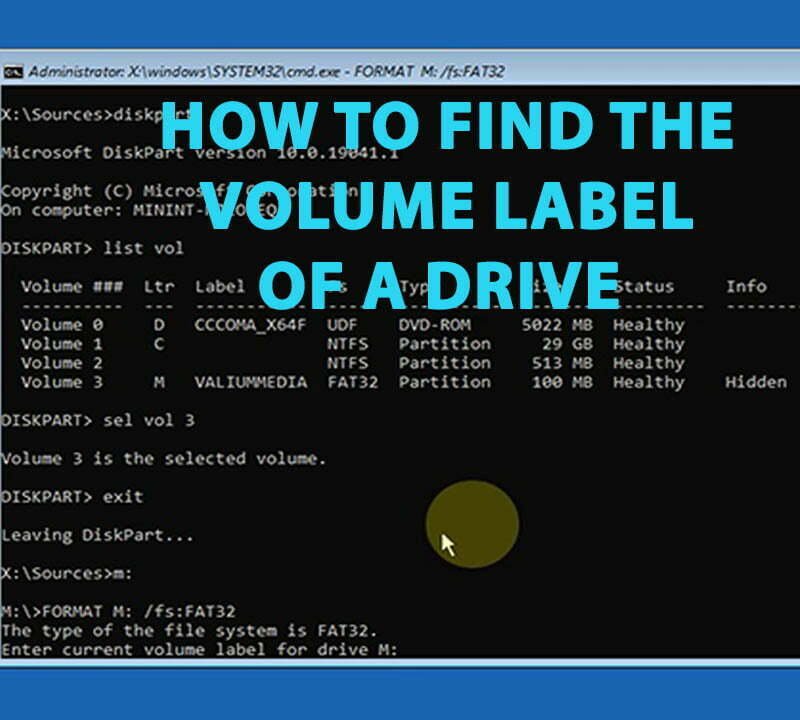 How to Fix Enter Current Volume Label for Drive to Format Disk