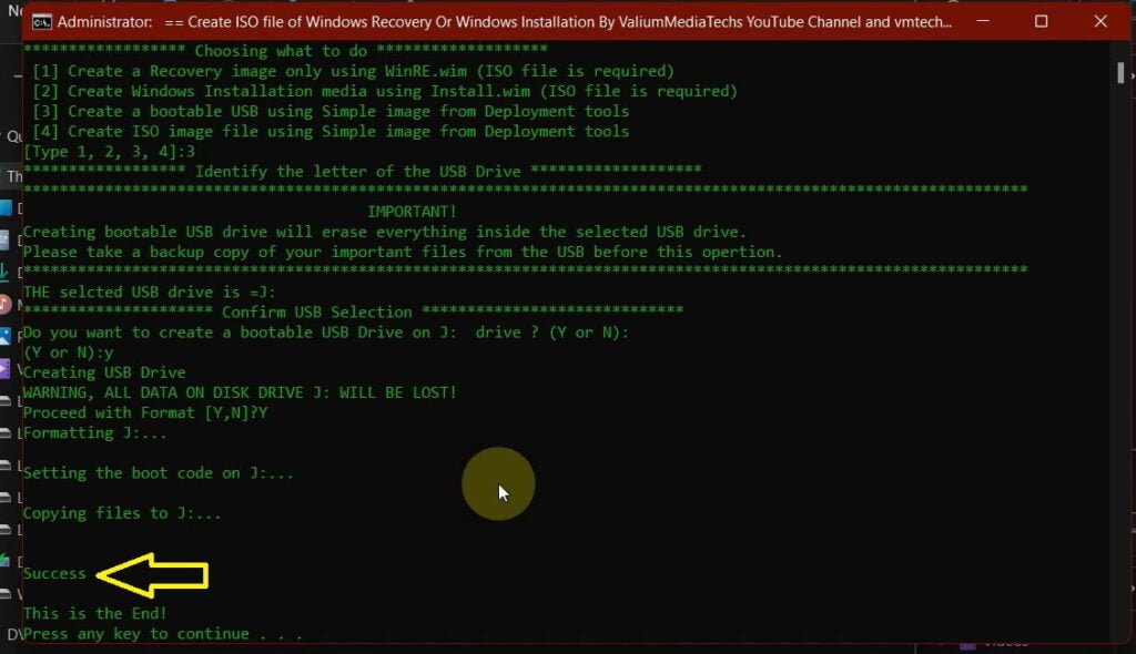 How to Make a Bootable USB Using the Default Windows PE Boot File