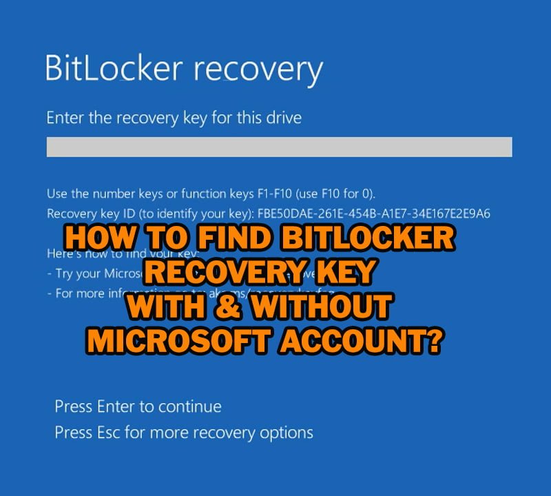 How to Get BitLocker Recovery Key