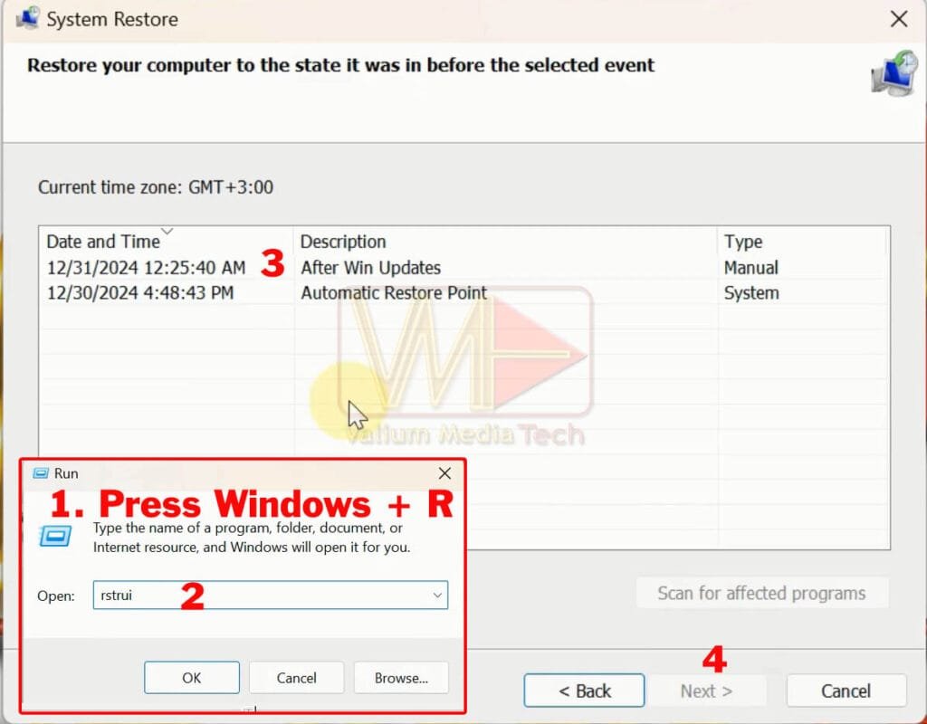 Perform System Restore