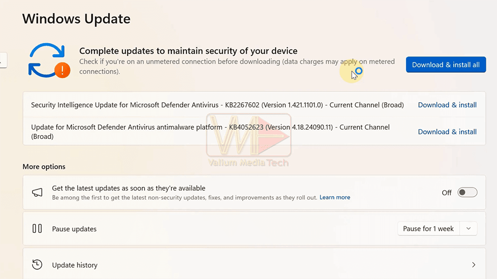 Windows Updates Installation
