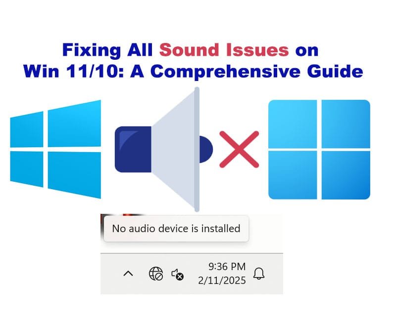 How to Fix No Sound Issue on Windows 11/10: A Comprehensive Guide